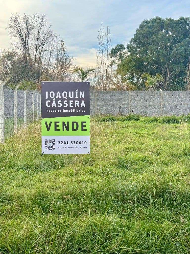 Cartel de venta de terreno baldío en Moisés Tinao, Ranchos